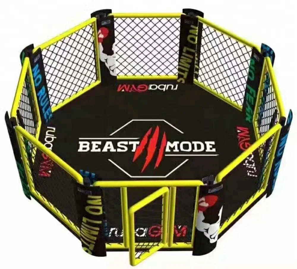 High Quality Factory Custom Martial Arts Equipment Boxing Ring Floor Octagon Cage Mma Cage Used Boxing Ring