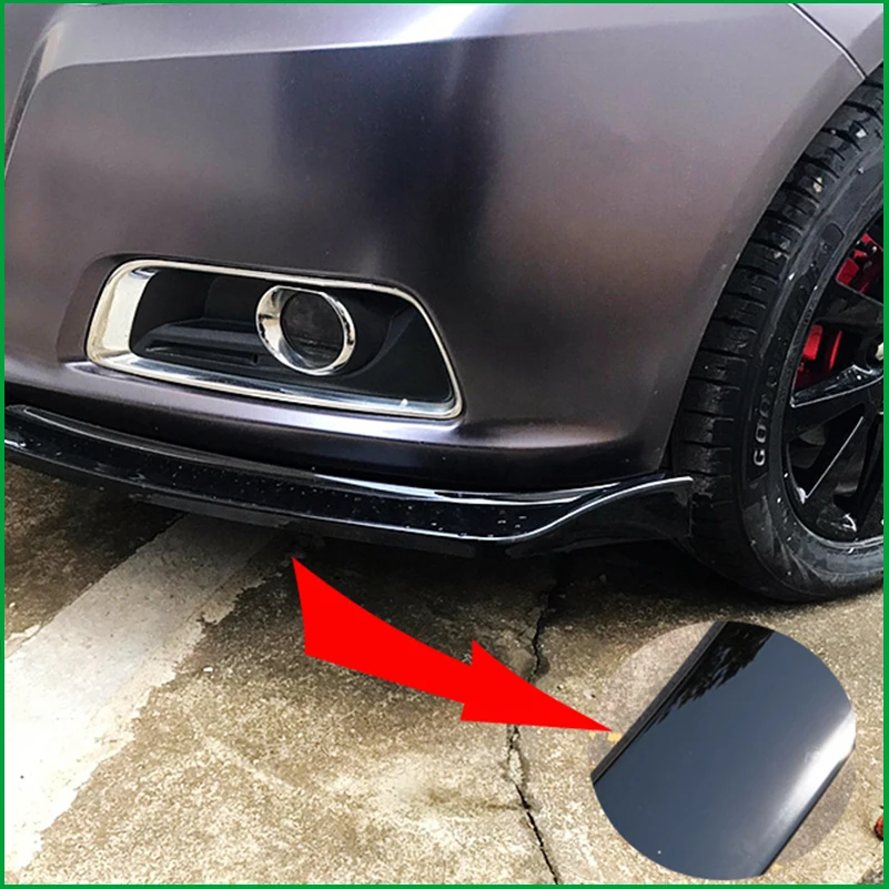 For Chevrolet Malibu 2011-2014 Front Bumper Lip Diffuser Decorative Protector Plate Cover Trim Car Styling Auto Accessories