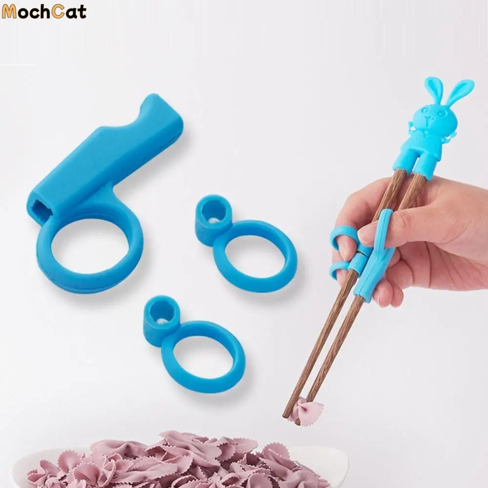 

Silicone Kids Holding Chopsticks Correcting Ring Kitchen Tableware Finger Sets Eating Practice Chopsticks Accessories