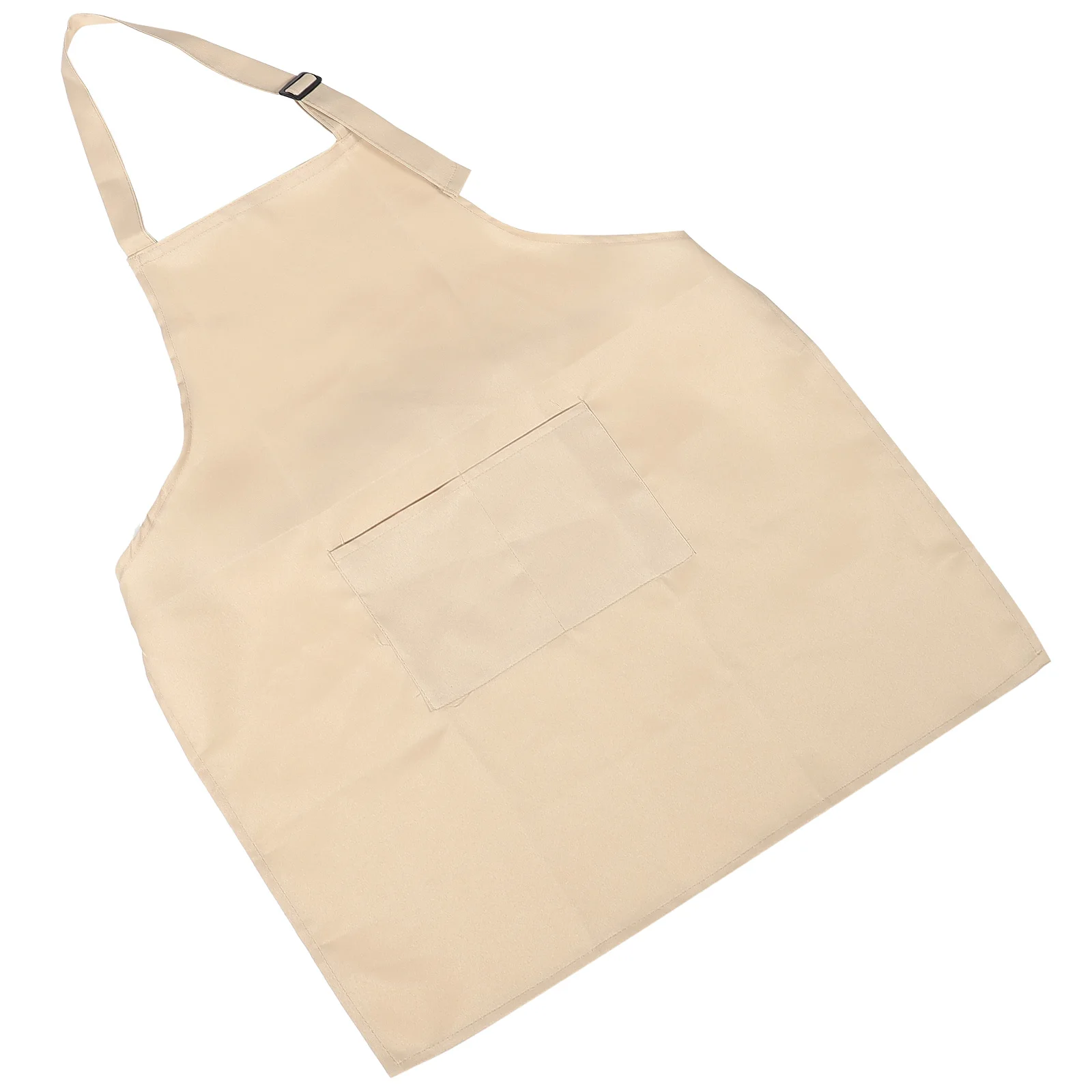 

Adjustable Bib Chef Apron Halter Neck Sleeveless Kitchen Apron with Two Pockets Comfortable for Cooking
