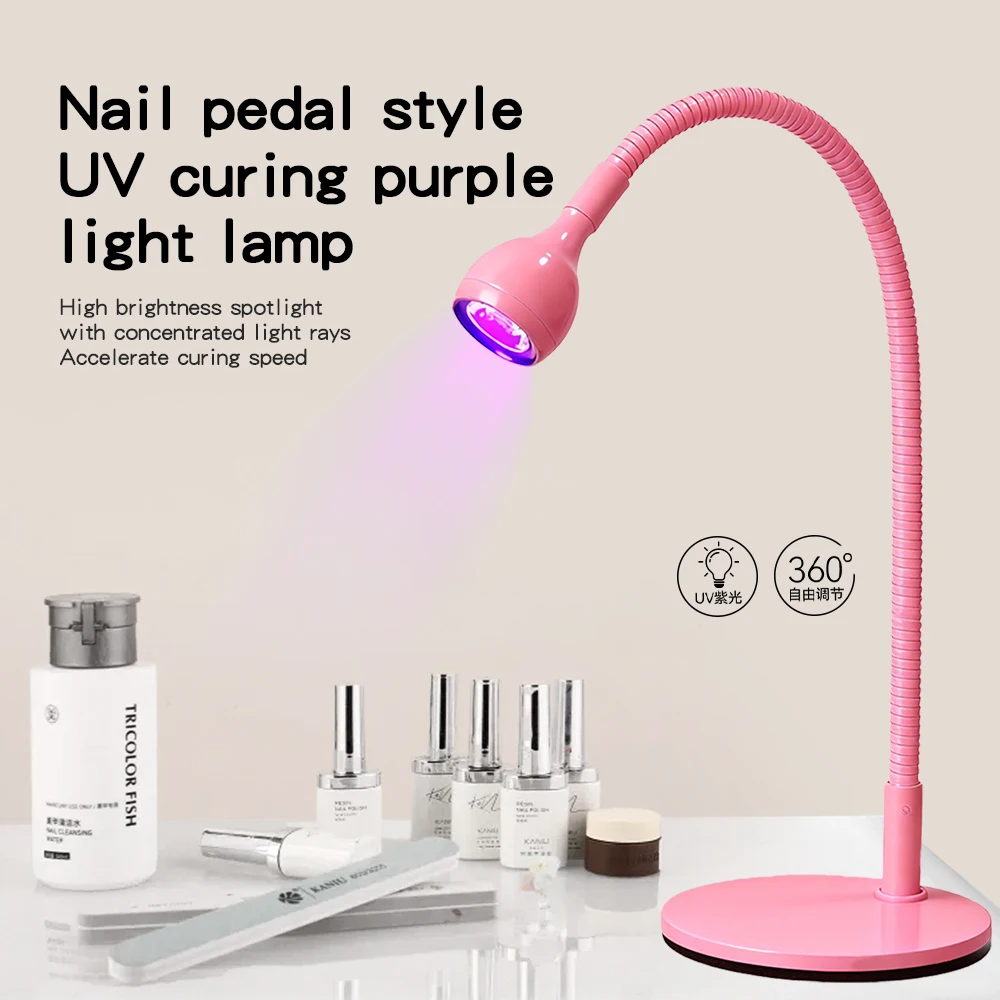 Professional Nail Lamp 360° Rotation Foot Switch Fast Drying Gel Polish High Power LED Curing Light Nail Salon Manicure Tools view 3