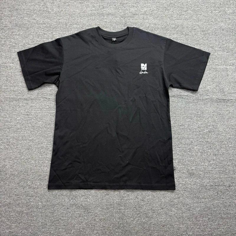 New Black Casual Top Short Sleeved High-quality Logo Printed Men Women Round Neck Patta T-shirt