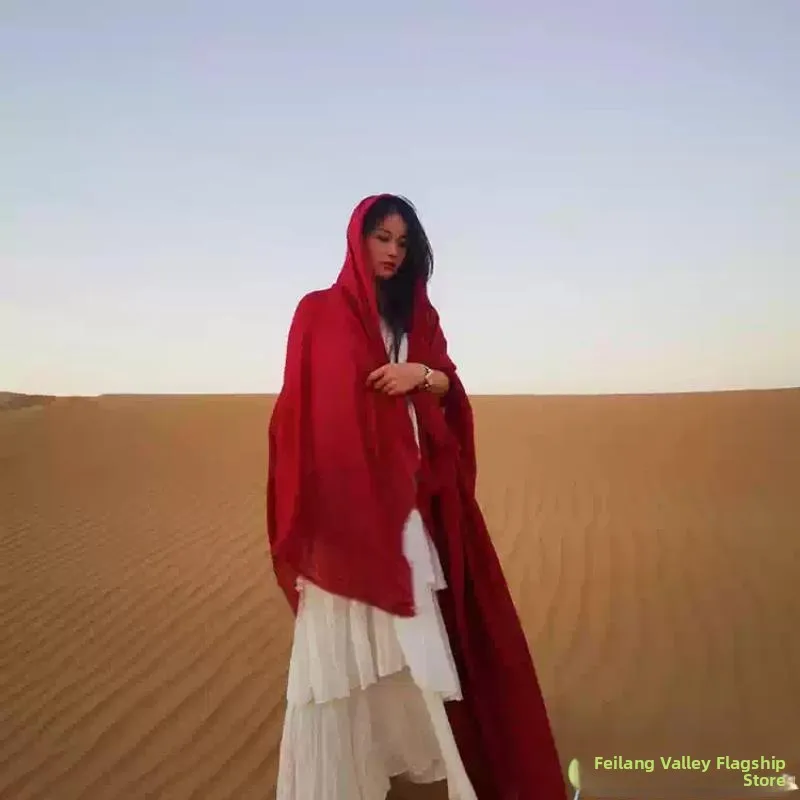 

Travel Scarf Desert Northwest Pure Color Large awl Cotton Linen Silk Scarf Headscarf Versatile Wrap for Men And Women