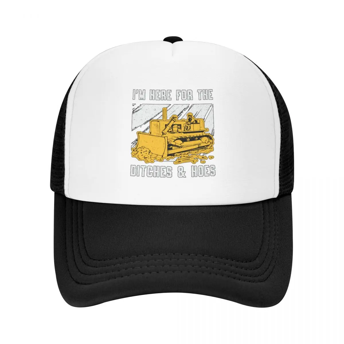 Bulldozer I'm Here For The Ditches Construction Baseball Cap Military Tactical Cap funny hat Men's Hats Women's