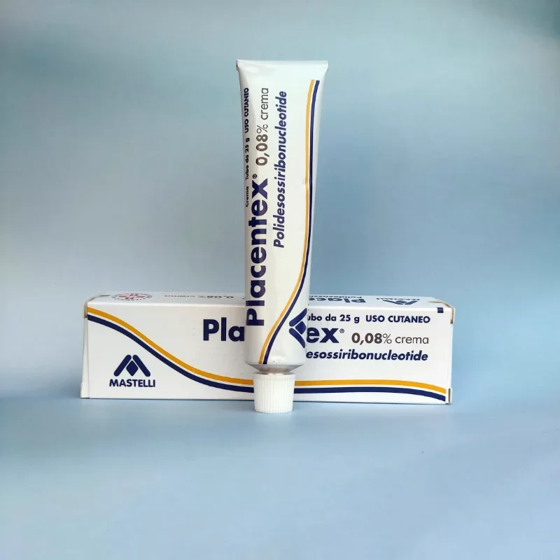 Italia Placentex crema reparadora de hidratación de salmón 25g reparando cicatrices y acné regeneración de la piel sensible cuidado de la piel dañada