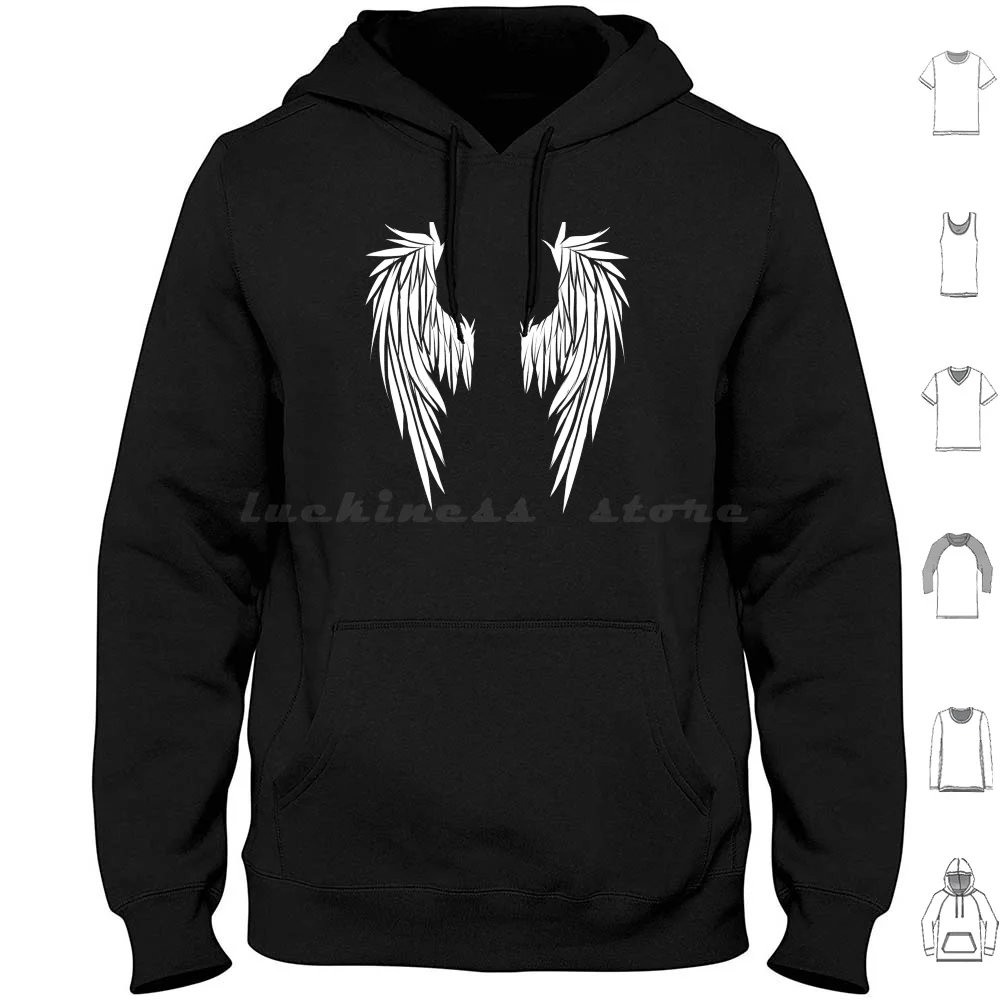 Hoodies Long Sleeve Feathers Angel Bird Nature