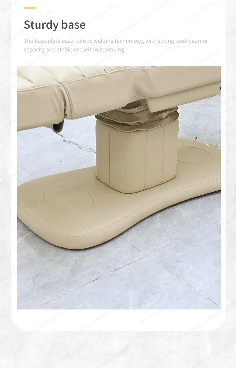 Elektrisch klappbare Gesichts-SPA-Liege, Hydrotherapie-Massagetisch, Salon-Wimpernstuhl, verstellbare Möbel für Schönheitspflege-Shops und Ruhebereiche – Detail 15