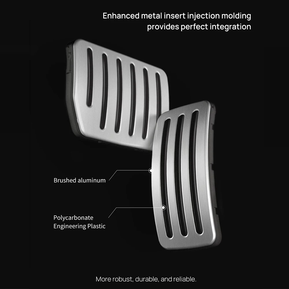 ينطبق على تسلا نموذج 3/Y/2024 تجديد 3 خنق الفرامل بقية دواسة فرامل مكافحة زلة وغطاء ملحقات مقاومة للاهتراء #4
