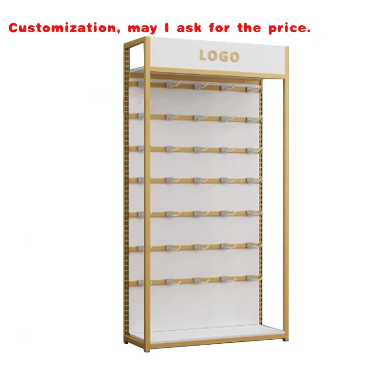 custom.Retail Store Wood Floor Display Rack Light-Duty Wooden Storage Stand with Metal Cosmetic Shelves Cosmetic Shops Price