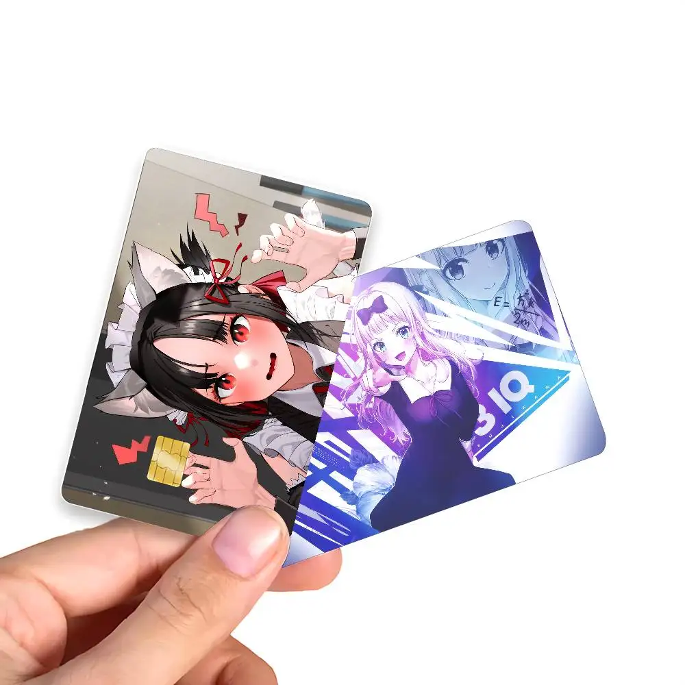 Kaguya Sama Love Is War ملصقات بطاقات كرتونية مزخرفة صغيرة مقاومة للماء 4 قطعة ملصق بطاقة جديد مضاد للخدش #3
