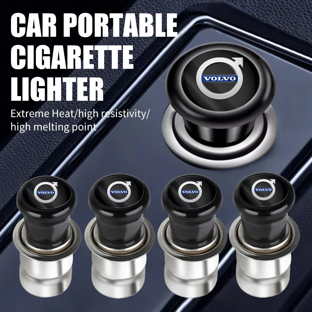 

Portable Cigarette Badge Cigar Lighter Adapter for Volvo XC40 XC60 XC90 C30 C70 S40 S60 S80 S90 T5 T6 T8 V40 V50 V60 V70 V90 AWD