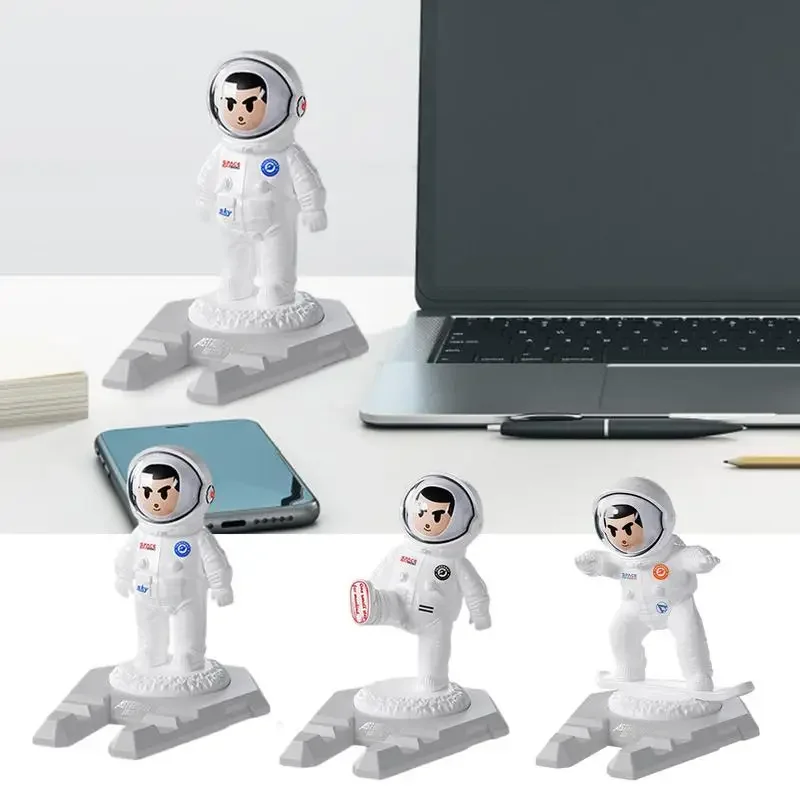 Astronaut Model Cell Phone Stand Innovative Phone Stand For Desk Universal Phone Supporter Desk Accessories Office Decor Gifts