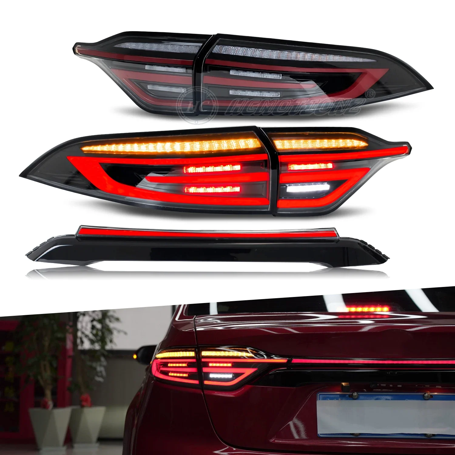 

HCMOTIONZ Factory high quality Car LED Tail Lights Assembly 2020-2024 Sequential Animation US COROLLA Rear Lamp For