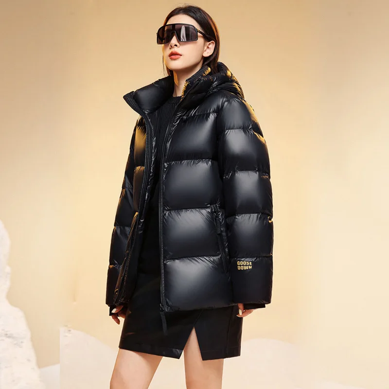 Goose Down Jacket Woman Outdoor High Quality Luxury Puffer Jacket Man Winter Puffer Coat Women Hooded Down Coat Men Waterproof