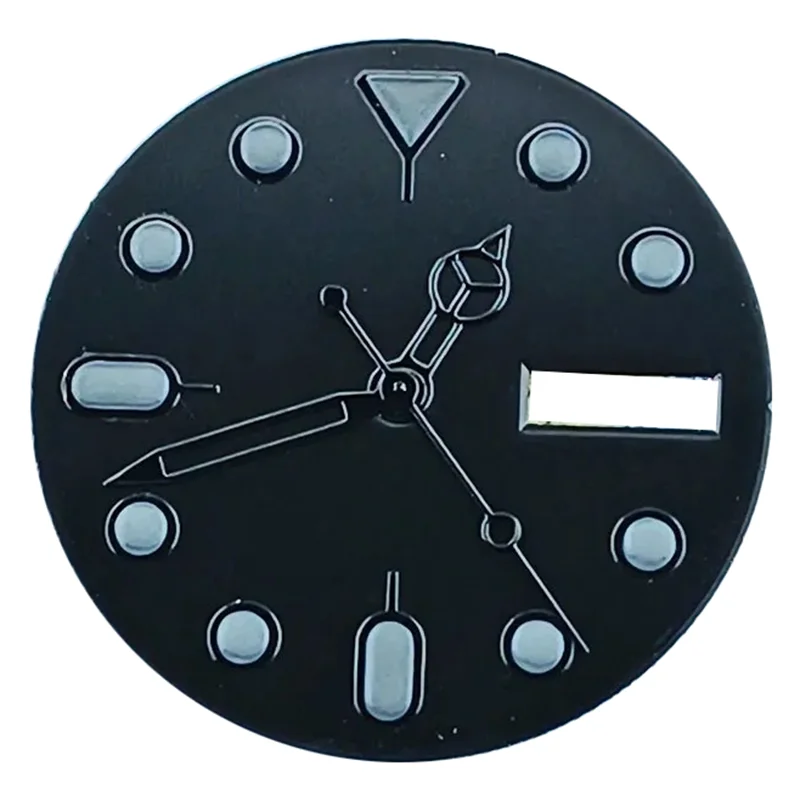 28.5Mm Nh36 Steriele Horloge Wijzerplaat C3 Super Lichtgevende Geschikt Voor Nh34 Nh35 Nh36 Bewegingshorloge Accessoires Kleurrijke Wijzerplaat