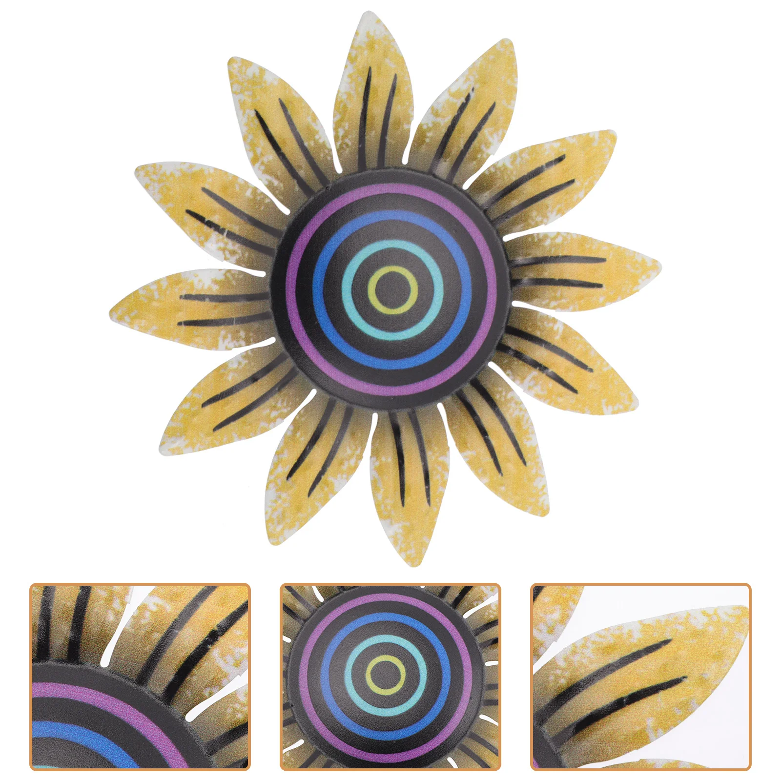 

3D Iron Flower Decor Craft Metal Art Sculpture Home Ornament Living Room Bedroom Garden Decoration Office Household Metal Flower