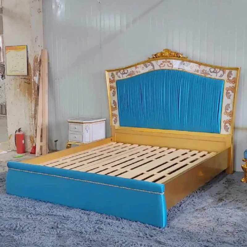 Corte de cama de casal em tecido patchwork de luxo