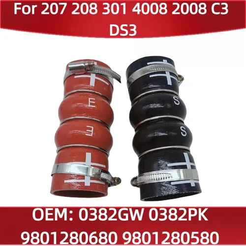 0382GW 0382PK 9801280680 9801280580 Unión de aire lateral de cambio desplegable para Peugeot 207 208 301 4008 2008 para Citroen C3 DS3