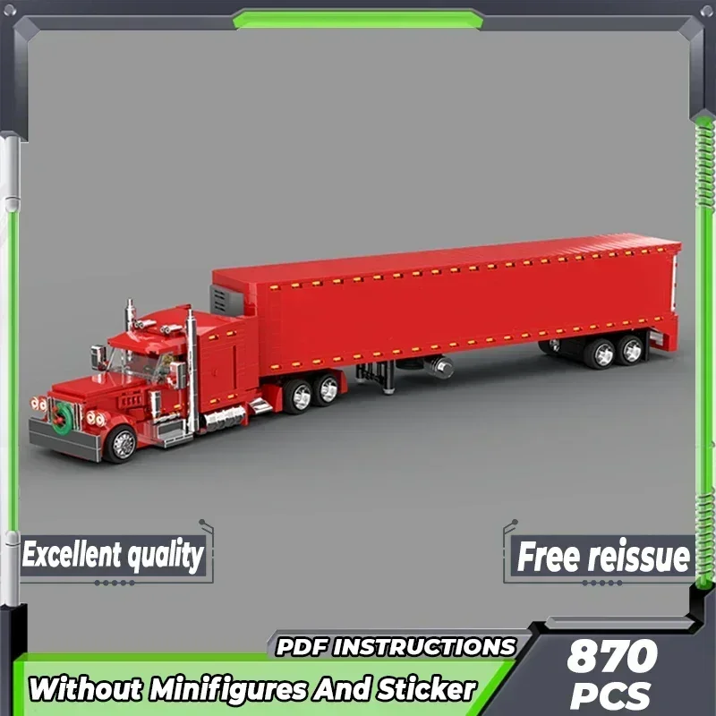 

Moc Building Bricks City Классическая модель автомобиля Рождественский грузовик Технология модульных блоков Подарки Рождественские игрушки Наборы «сделай сам» Сборка