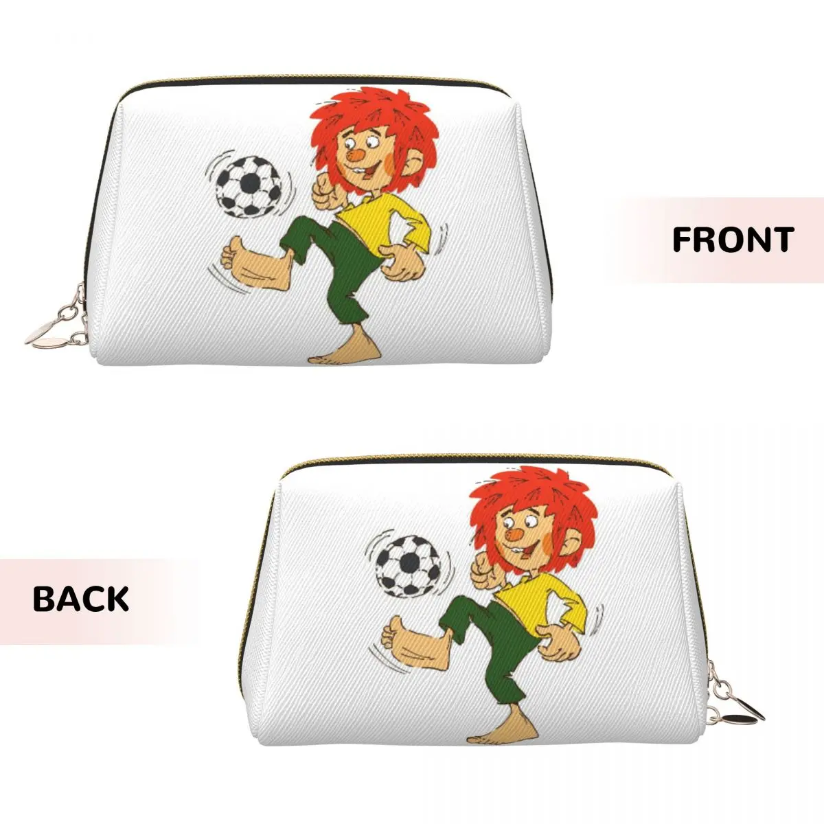 Pumuckl Is An Invisible Goblin Women Cosmetic Bag Travel Makeup Organizer Pouch Toiletry Storage Dopp Kit Box
