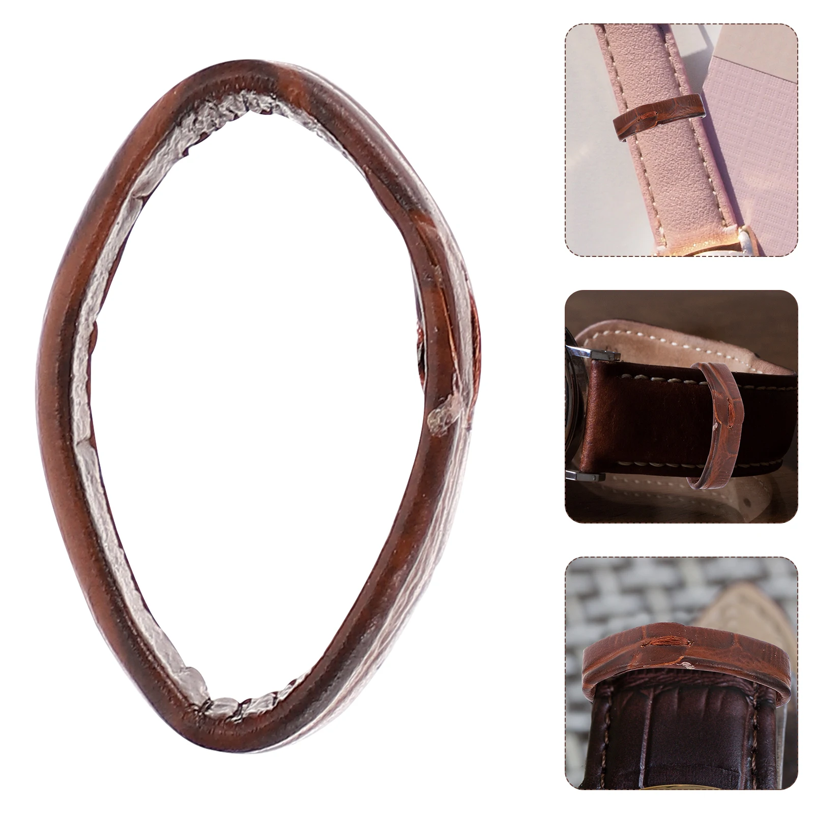

10 Pcs Table Ring Bezel Watchband Replacement Strap Loop Accessories Skin Friendly Keepers