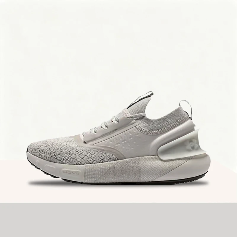 Under Armour HOVR Phantom 3 Unisex Brown-Gray Low-Top Runners – Cushioned Traction Shock-Absorbing Comfortable 3025522-101