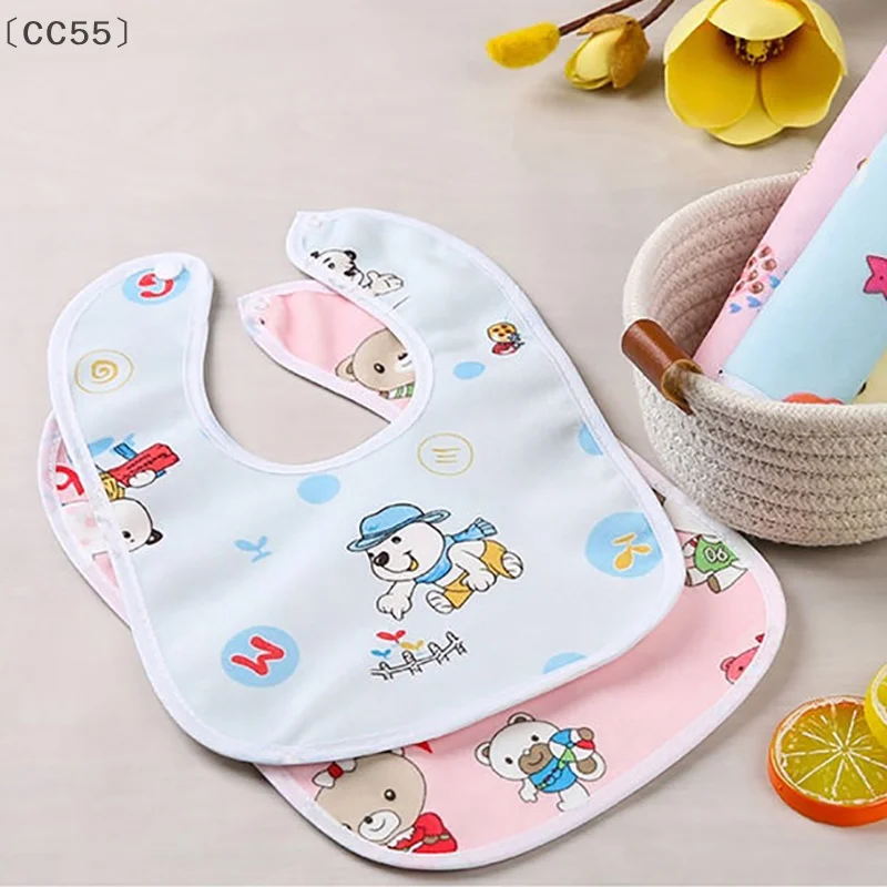 

변CC55 VissCC55 fonte2/5 шт. детский мультяшный водонепроницаемый нагрудник супер мягкий детский нагрудник для новорожденных хрустальное бархатное полотенце со слюной