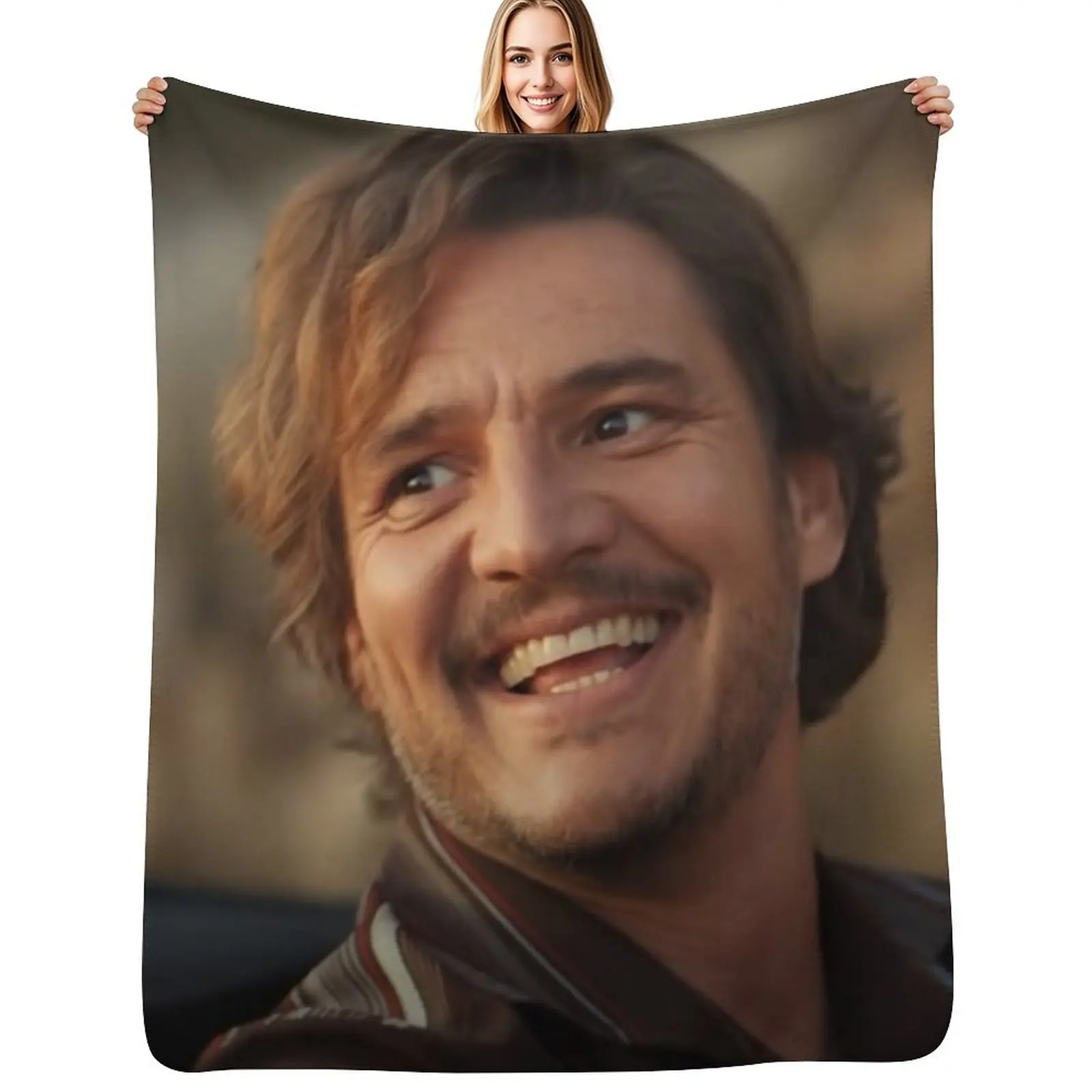 

Unhinged Pedro Pascal Throw Blanket Camping Soft Plaid Multi-Purpose Decorative Throw Blankets