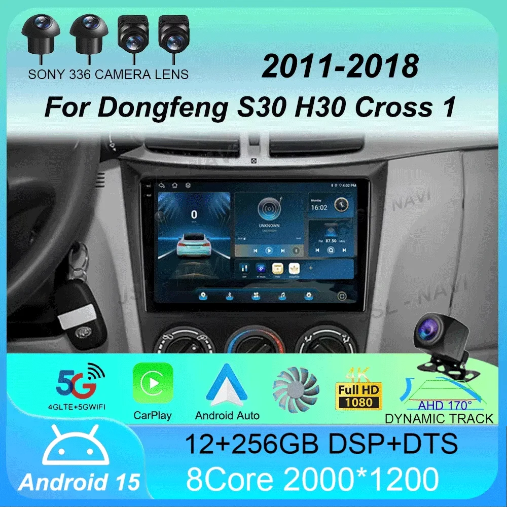 

Car Radio Android 15 Carplay Auto WIFI+4G For Dongfeng S30 H30 Cross 1 2011-2018 Multimedia Player GPS Navigation Stereo No 2din