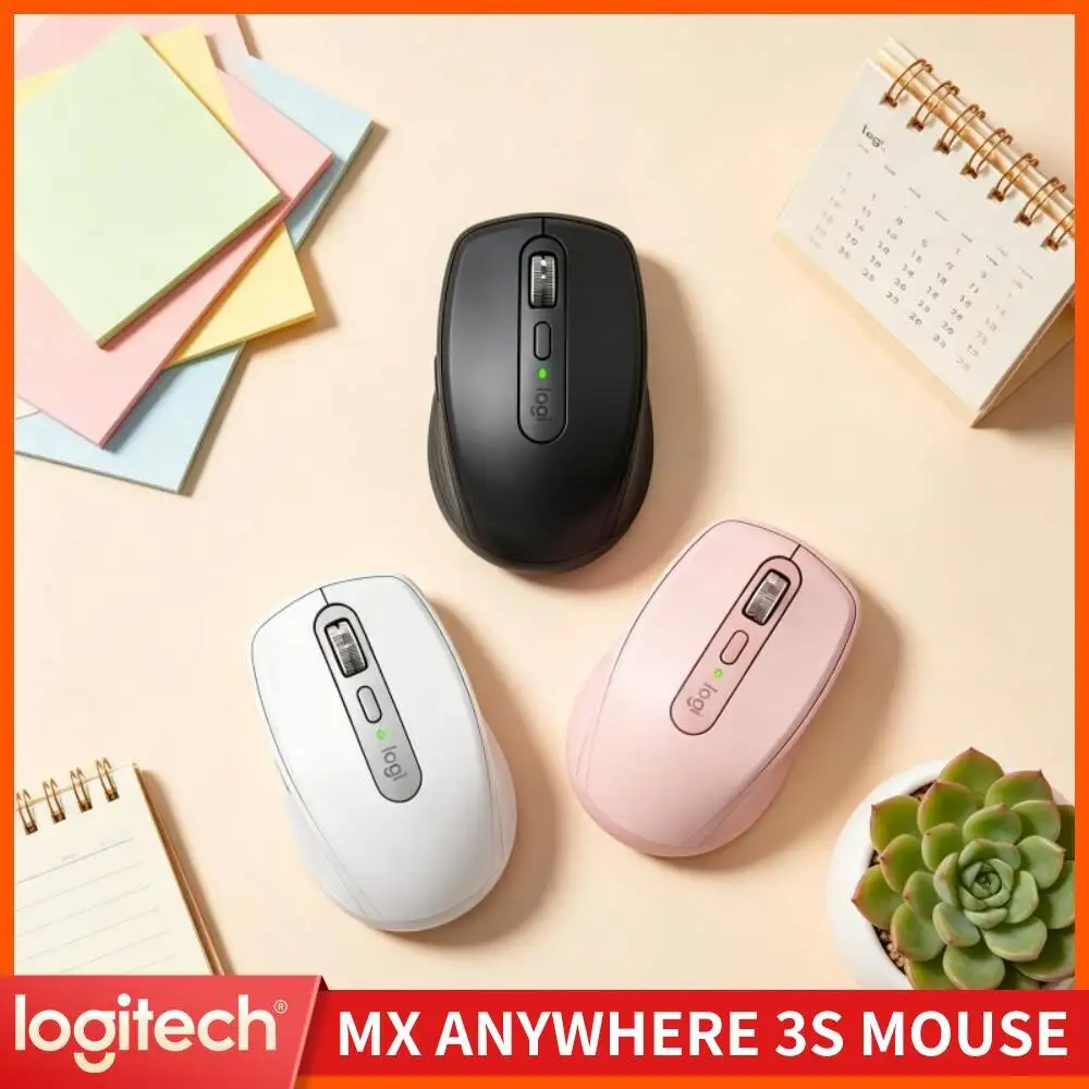 Office MX Anywhere 3S - 8000 DPI, 3-Device Bluetooth, Fast Charge, Perfect for Hardware Shop Desk & Daily Routine Work