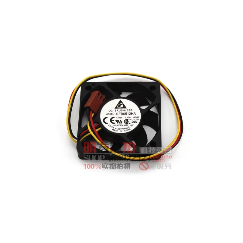 

Delta Electronics EFB0512HA AS51 Server Cooling Fan DC 12V 0.15A 50x50x10mm 3-wire