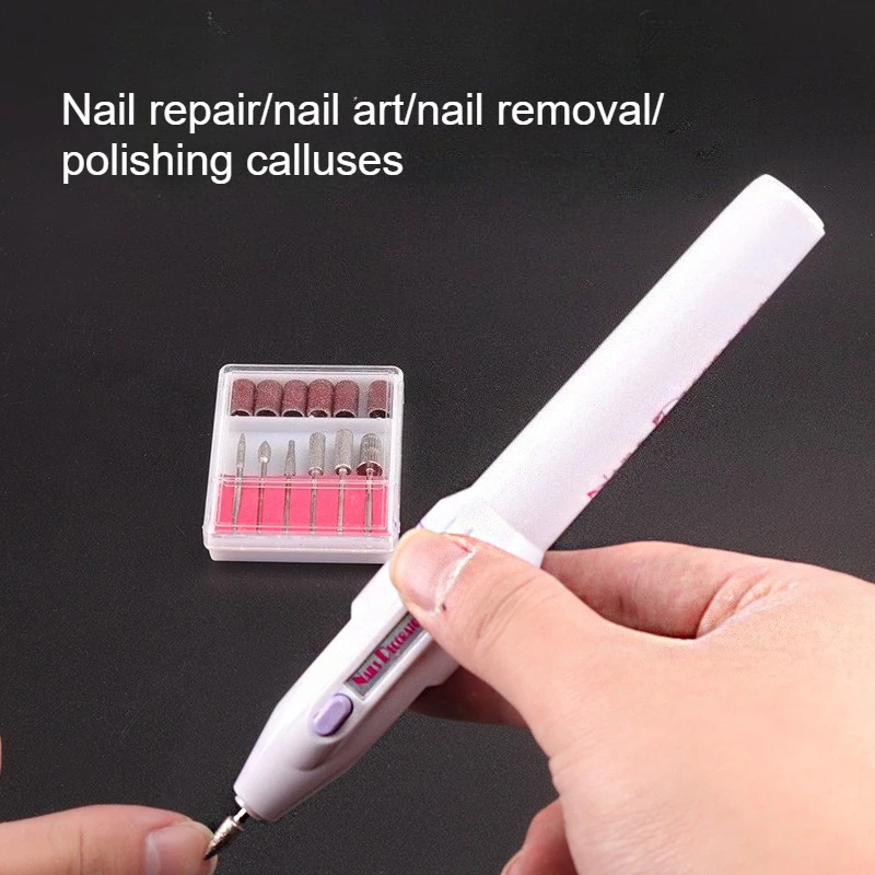 مبرد أظافر كهربائي - أداة احترافية لأطراف الأظافر من السيراميك لإزالة طلاء الجلد والجلد الميت والبشرة بتصميم محمول مدمج #1