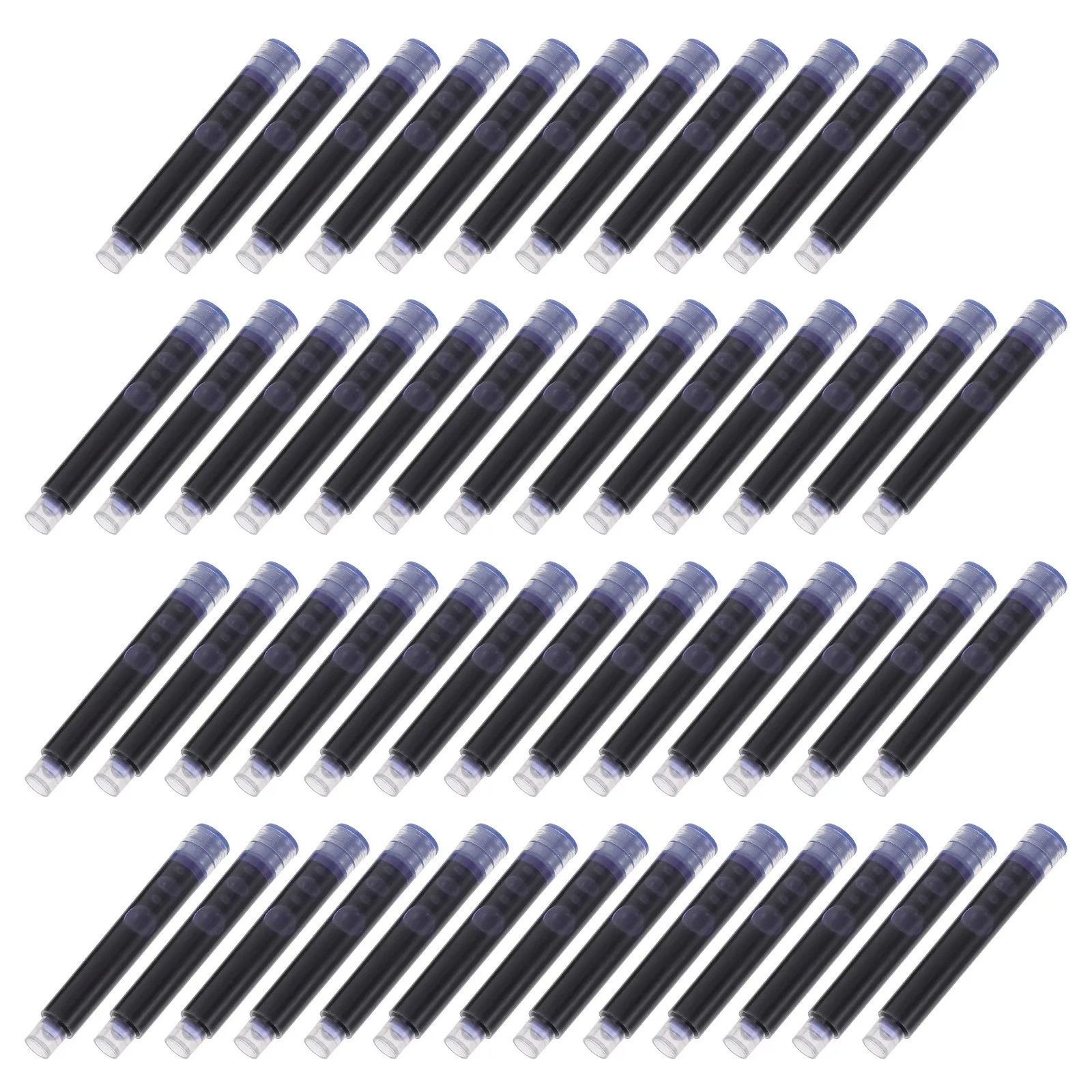 100Pcs Fountain Pens Refills Plastic Ink Sac Compatible with Most Fountain Pens Smooth Flowing Ink Professional