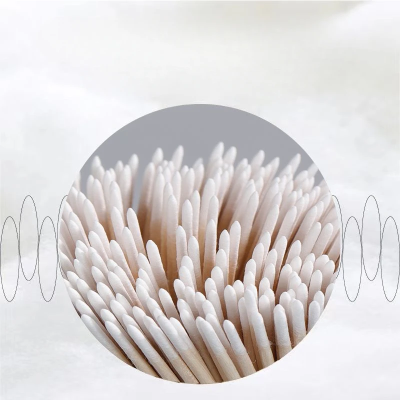 100/300/500Pc Disposable Ultra-small Cotton Swab Brush Lint Free Micro Wood Makeup Brushes Eyelash Extension Glue Removing Tools