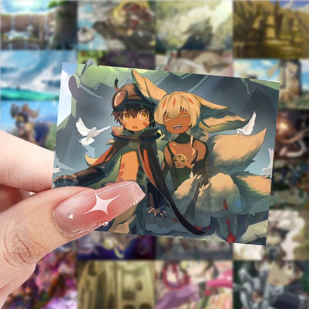 10/30/60 piezas de pegatinas de anime Made In Abyss Riko ‌ Reg pegatina de dibujos animados Scrapbooking equipaje portátil teléfono lindo Fapta ‌   Calcomanía de Prushka