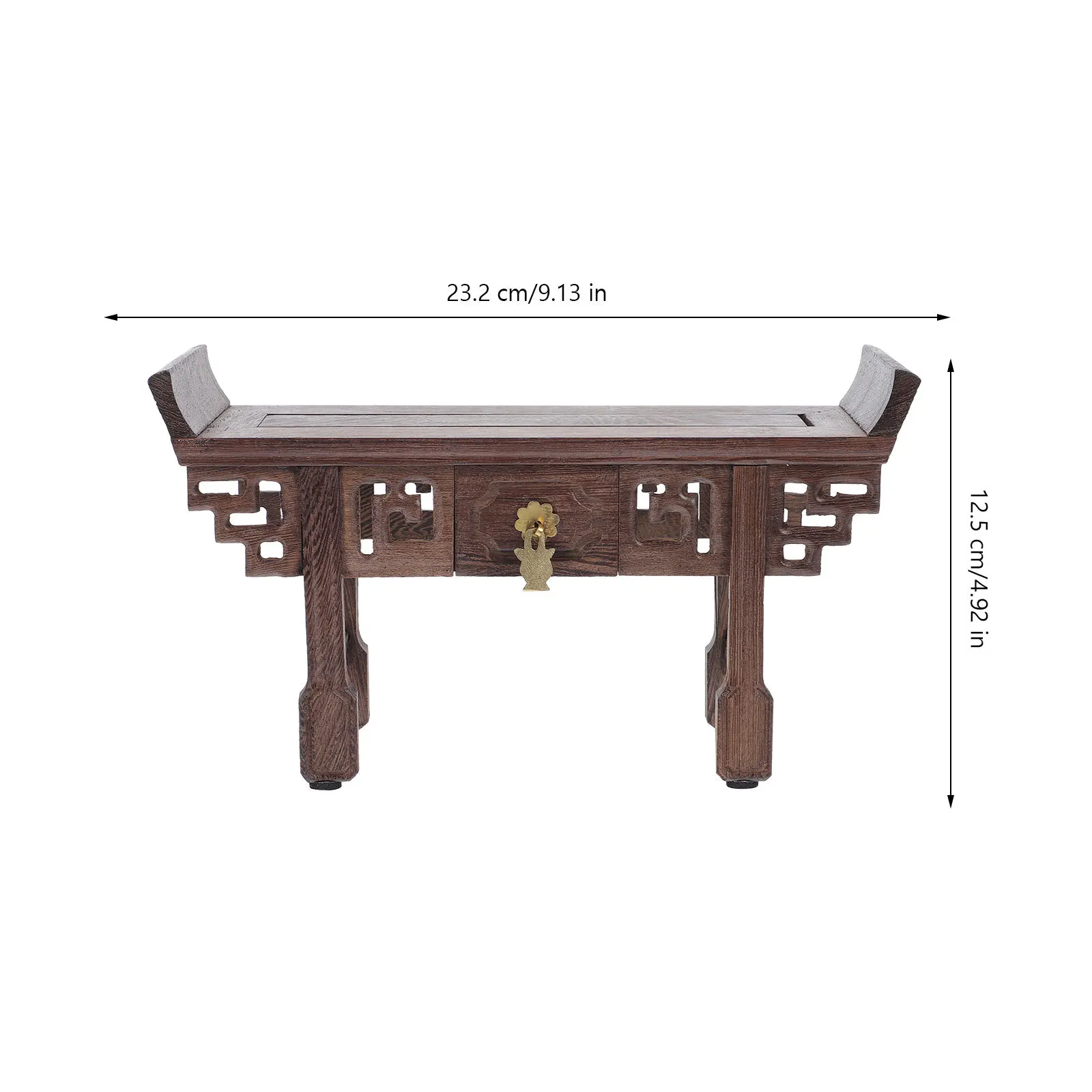 

Wood Display Base Smooth Texture for Statue Crafts Bonsai Flowerpot Incense Burner Tabletop Display Stand Rustic Style