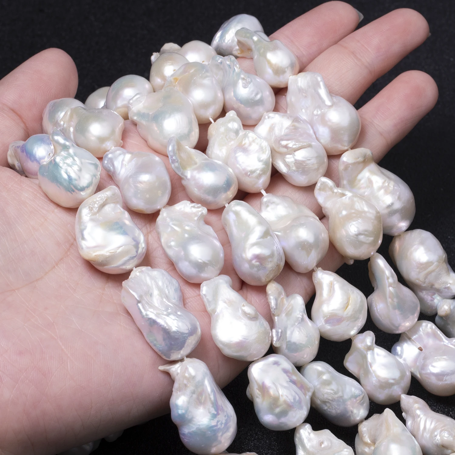 14-25mm 3 uds perlas barrocas naturales de agua dulce forma Irregular cuentas sueltas para fabricación de joyería DIY collares accesorios de regalos