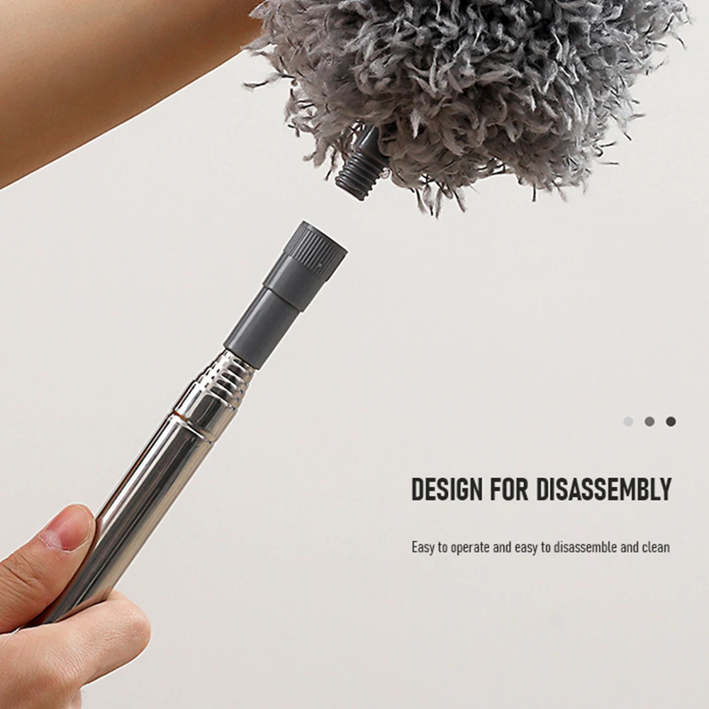 FUTUKNIGHT Electrostatic Feather Duster Retractable Dust Remover Blanket Extended Brush Chenille Sets Cleaning Tools FUT110