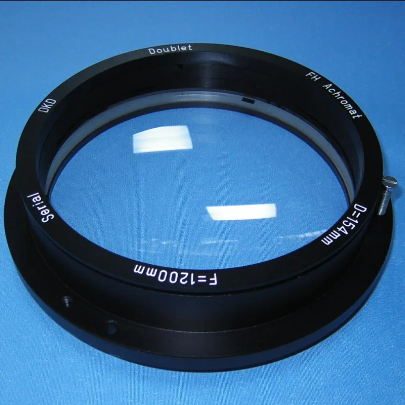 Diameter154mm  Large Aperture Dual Separation Lenses Refractive Astronomical Telescope Objective with Metal Base