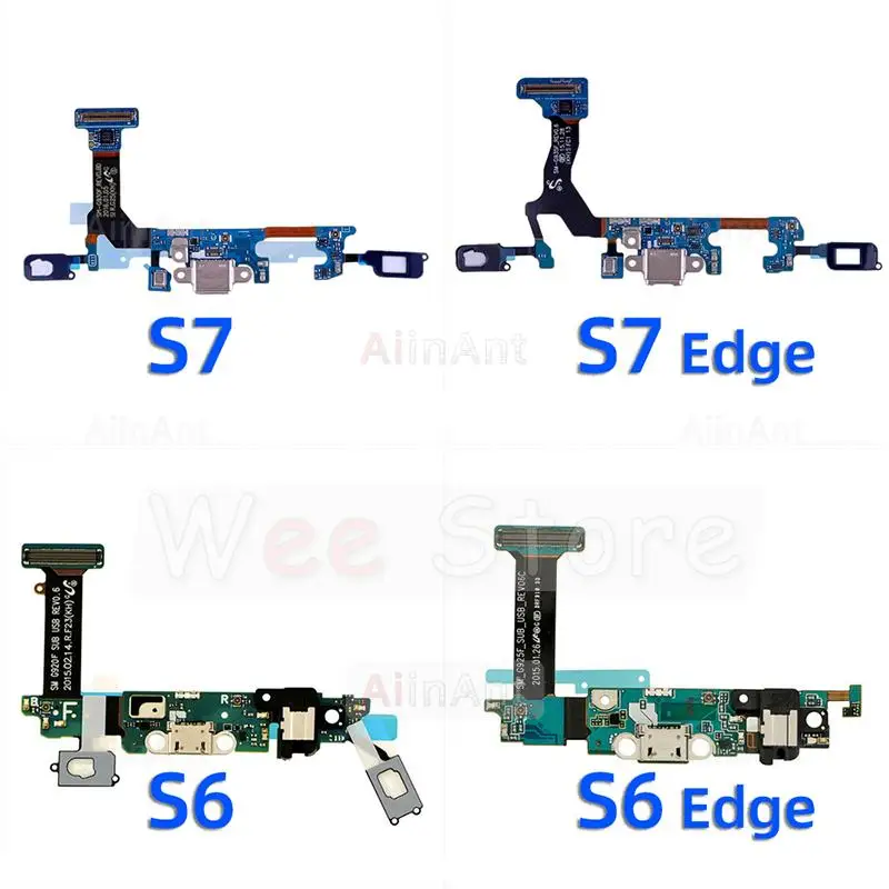 

AiinAnt USB Bottom Charging Dock Connector Port Charger Flex Cable For Samsung Galaxy S6 S7 Edge G920S G925S G930S G935S