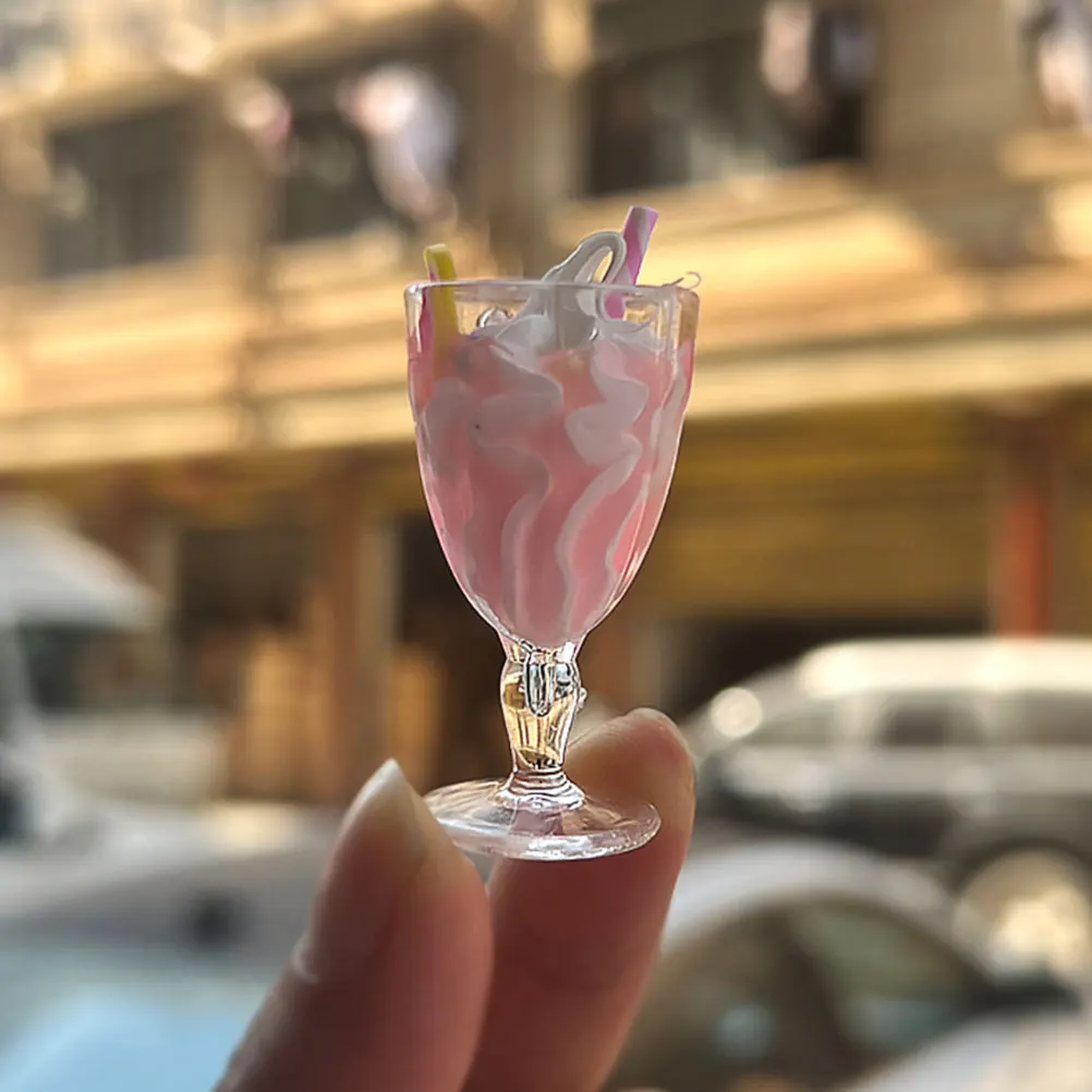 

6 Pcs Miniature Goblet Decorations Dollhouse Kitchen Baking Accessories Equipment Child Ornament