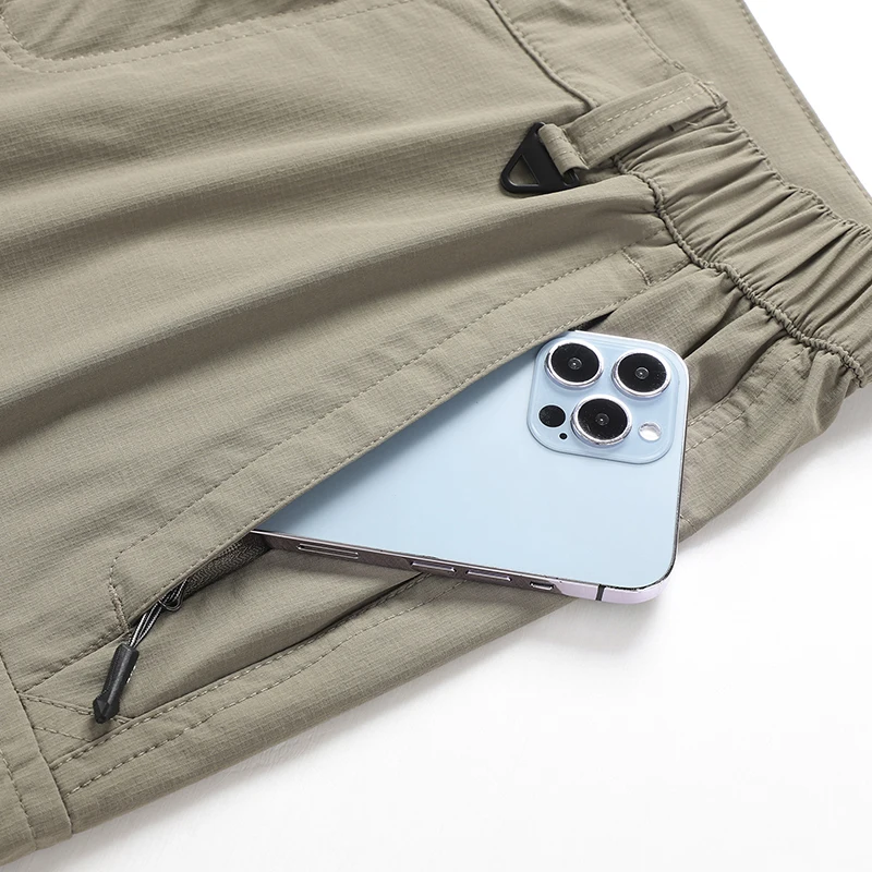 بنطال كارجو قابل للتحويل للمشي لمسافات طويلة للرجال، مقاوم للماء، سريع الجفاف، خفيف الوزن، سحاب قابل للإزالة، مثالي للمغامرات الخارجية وصيد الأسماك والتخييم، معدات المشي لمسافات طويلة متعددة الاستخدامات لجميع المواسم. #6