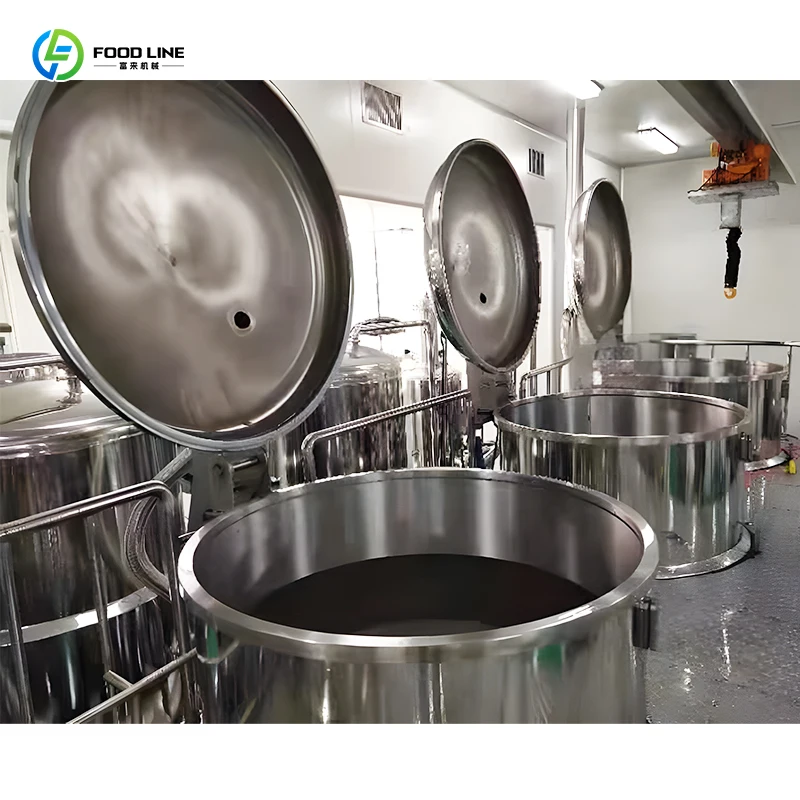 Vacuum Sugar Dipping Machine Industrial Infusion Concentration Cooking Pot Sugar Boiling and Soaking Machine FL Customized