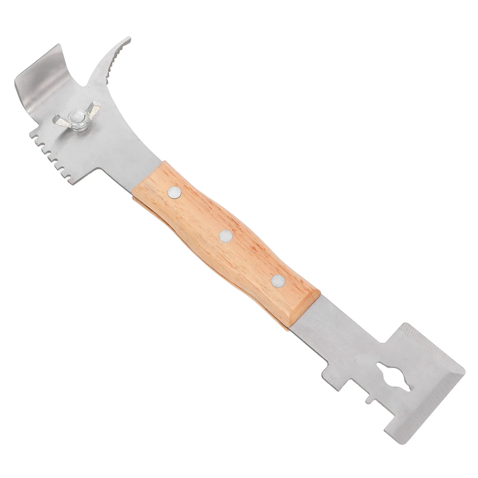 Professional Multi Function Hive Tool for Beehive Maintenance Galvanized Steel Uncapping Scraper Frame Cleaner Beekeeping
