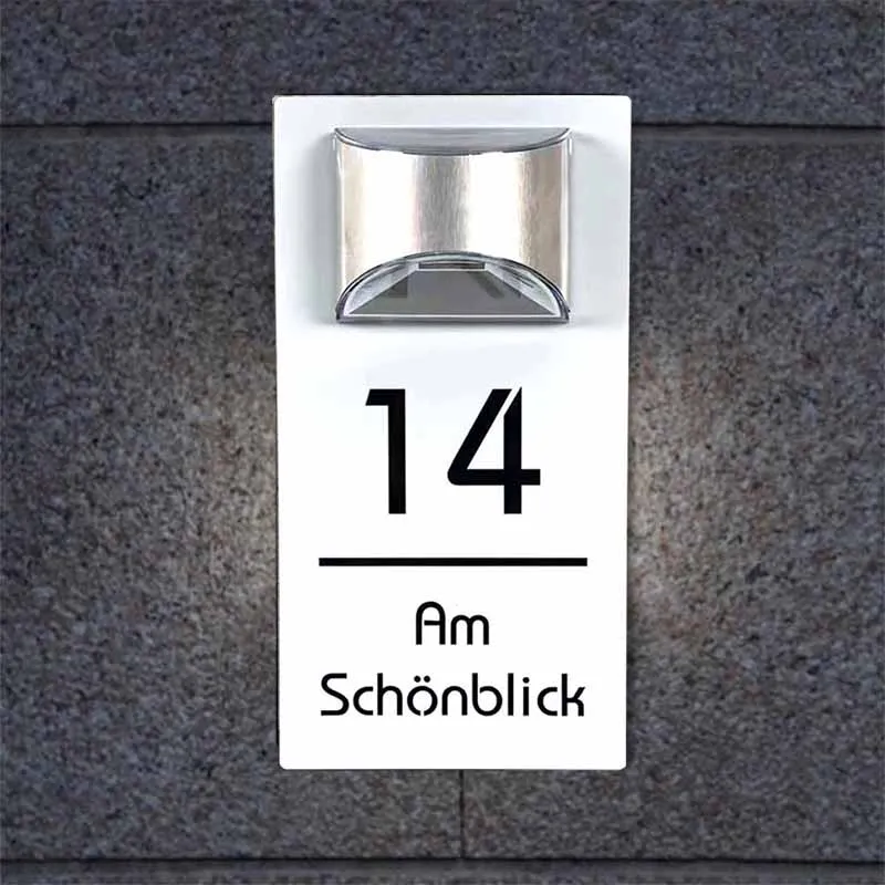 sinal numerico personalizado solar house led modern house signs numero da porta cortada placa de endereco nome da rua ao ar livre sinais 01