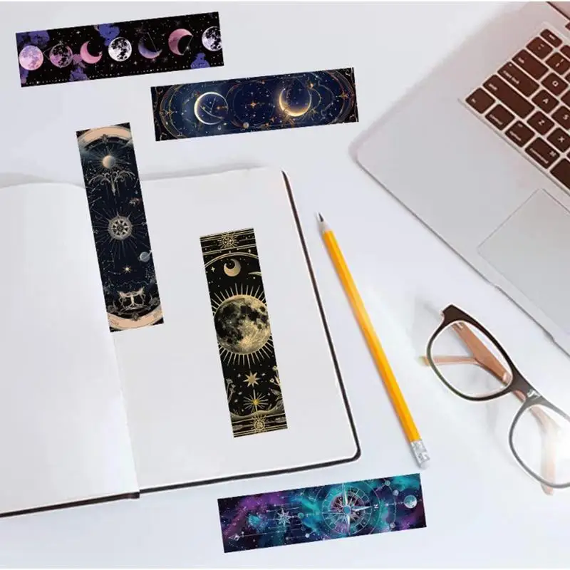 Tarot Bookmarks 30pcs Tarot Sun & Moon Book Markers Cute Creative Page Markers Page Clip Tarot Card Page Marker School Supplies