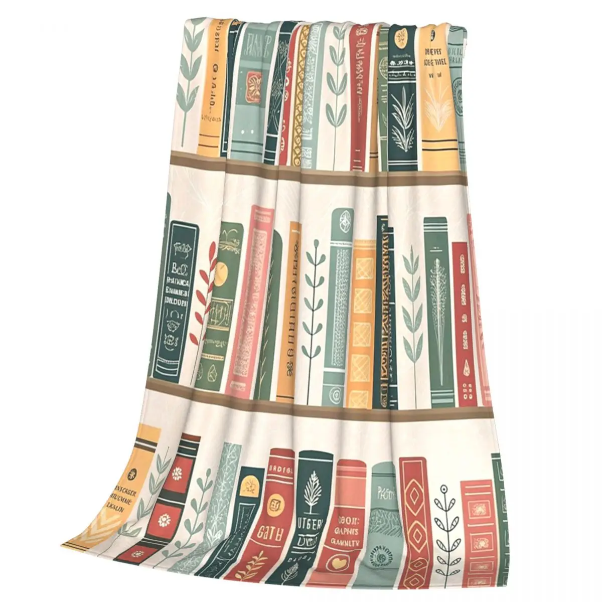 Education Library Book Blankets Soft Warm Flannel Throw Blanket Bedspread for Bed Living room Picnic Travel Home Couch