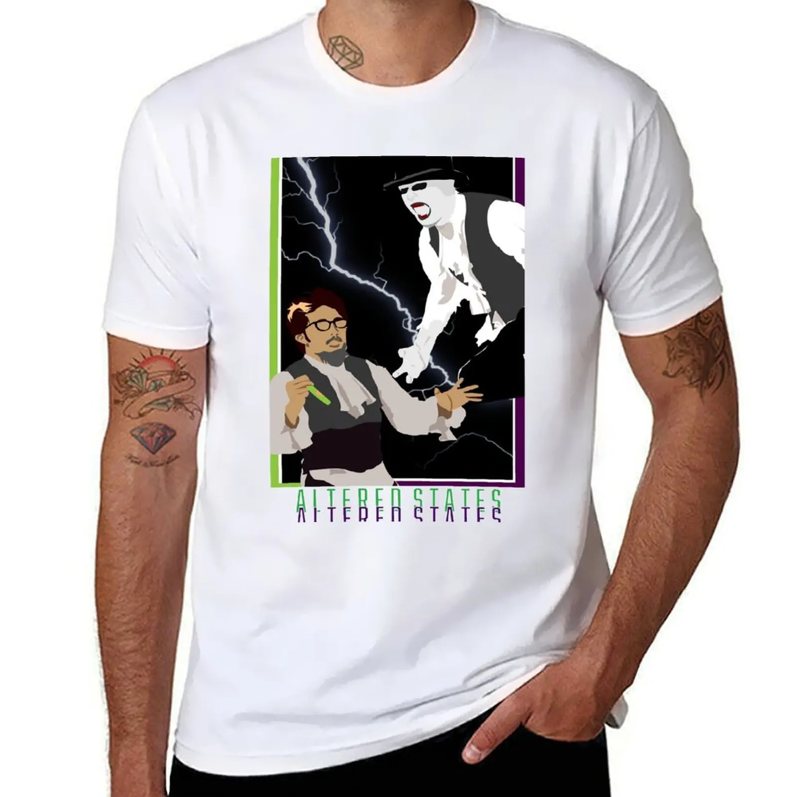 

Academy of Villains ALTERED STATES T-Shirt cotton t shirts high quality funny t shirts cotton t shirt for man T-Shirt
