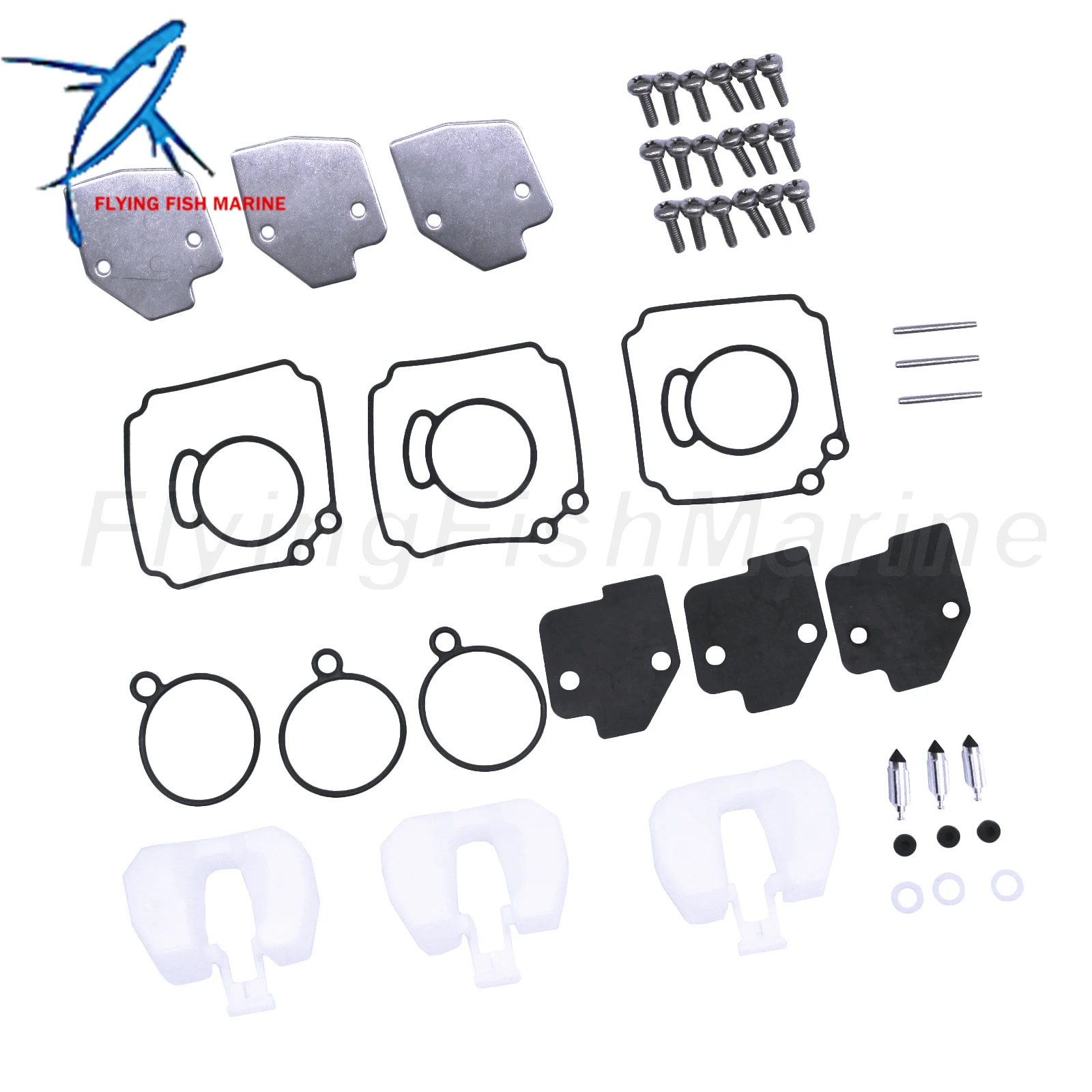 Motor fueraborda 3C8-87122-2 3C8-87122-1/0 3C8871222M 3C8871221M Kit de reparación de carburador para Tohatsu Nissan 40HP 50HP M40D M50D