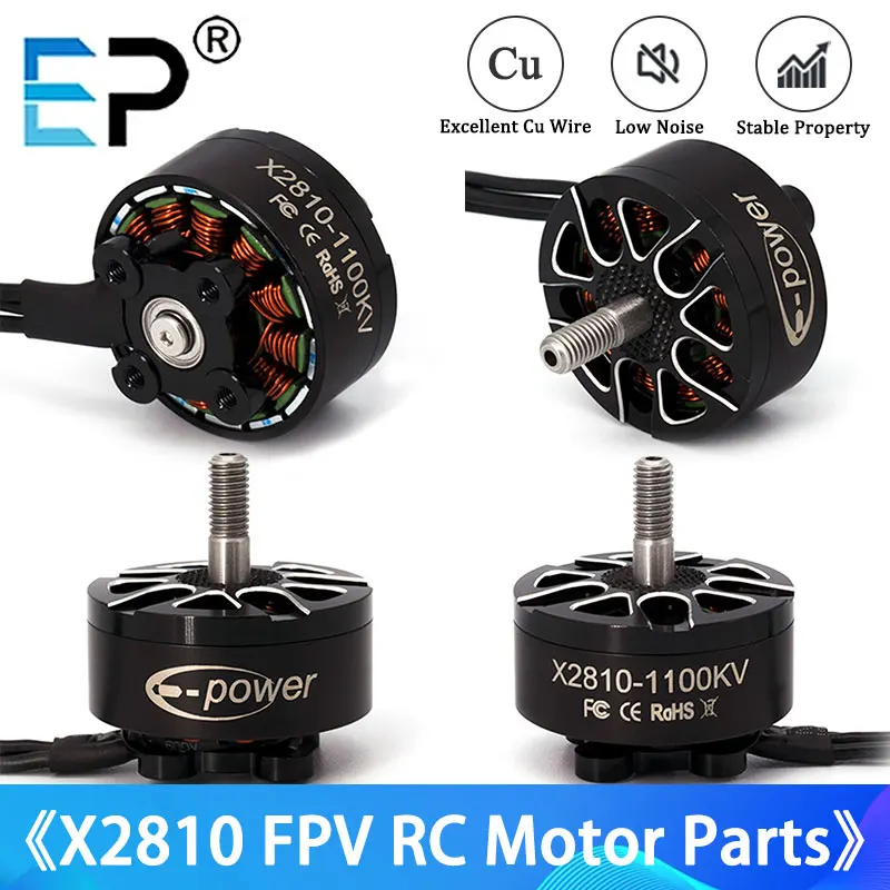 E-Power 4pcs X2810 2810 900kv 1100kv 1500kv 6S FPV Brushless Motor For Multirotor RC Drone Parts